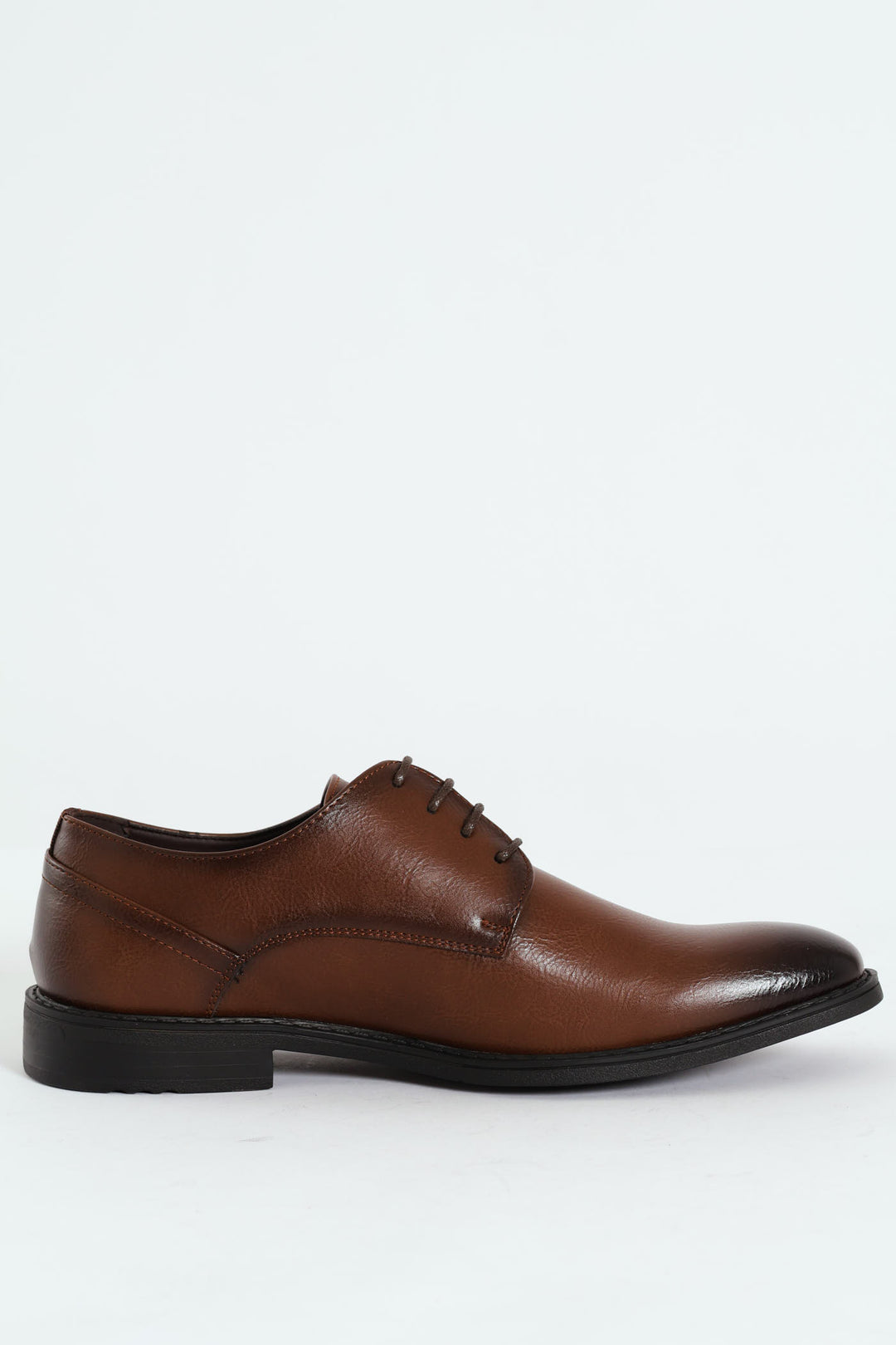 Basic Shadow Spray Lace Up Derby Shoe - Brown