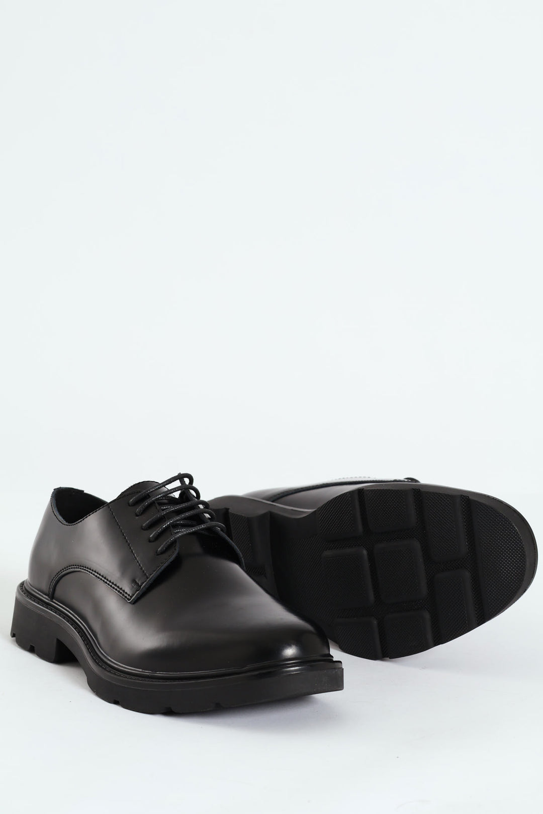 Casual Chunky Lace Up - Black