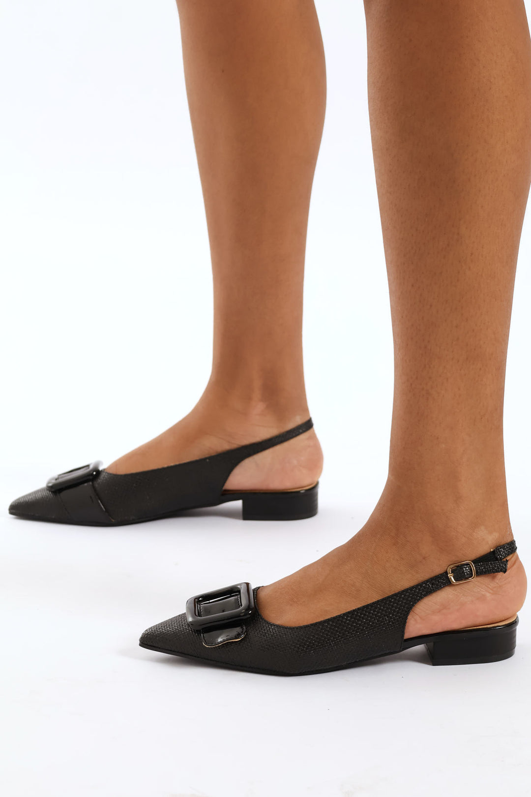 Raffia Slingback - Black