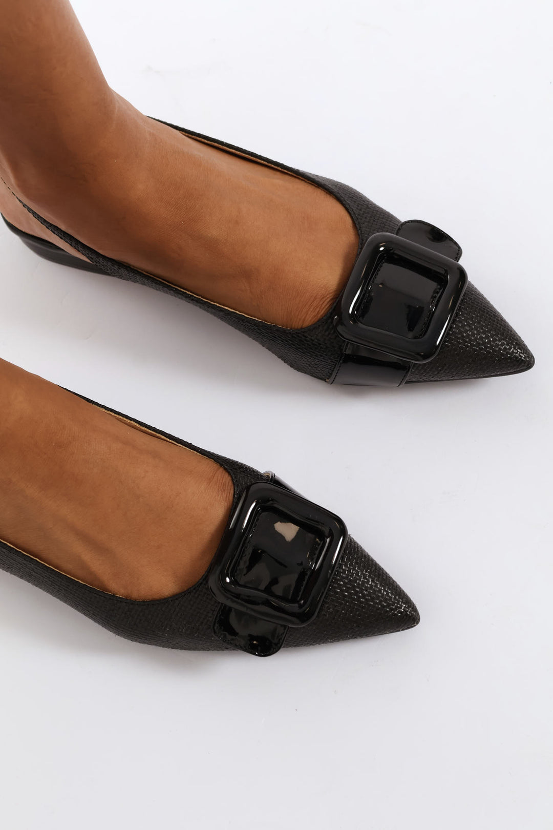 Raffia Slingback - Black