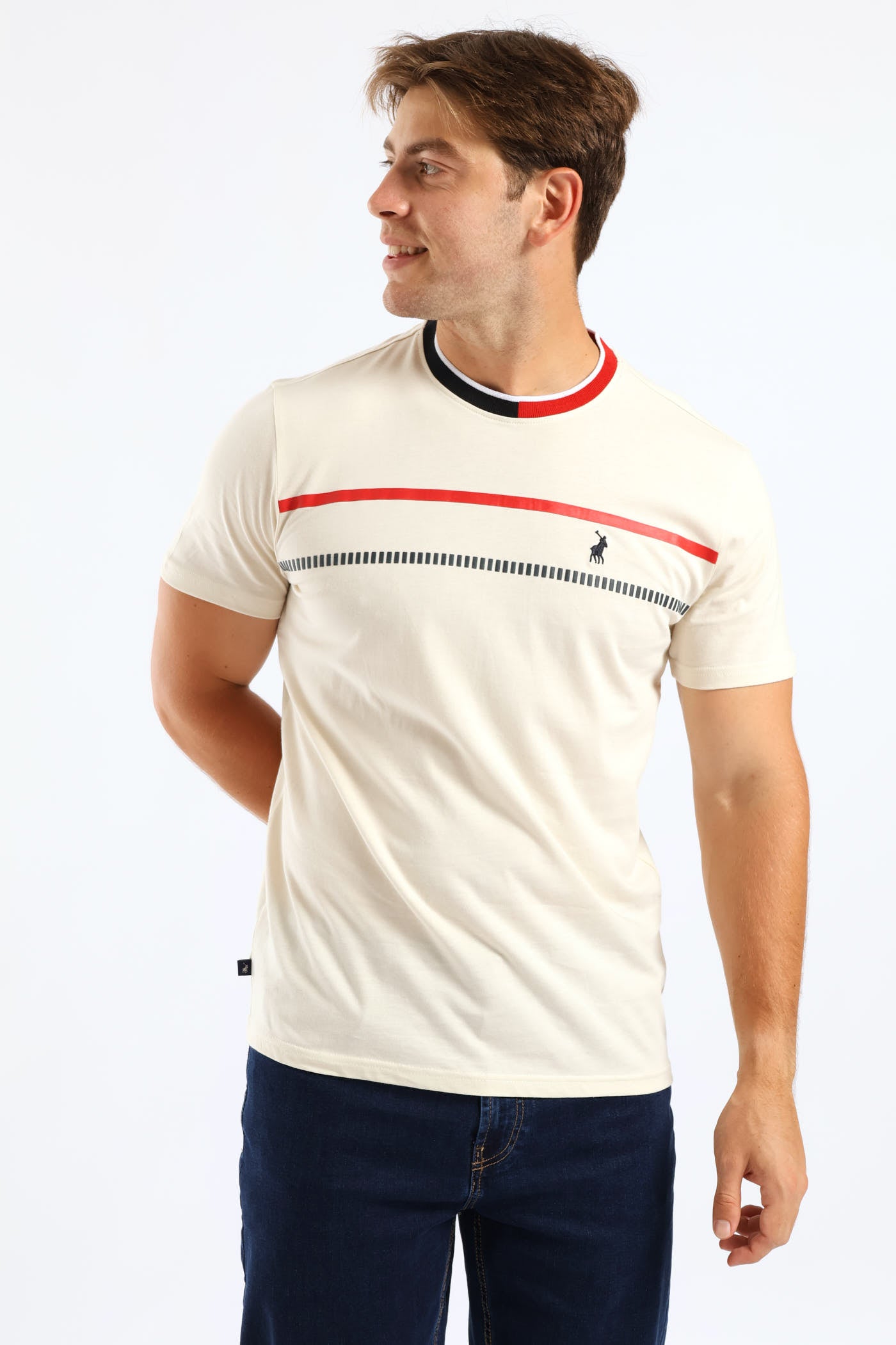 Mens Polo Eastin Tee - White – Edgars