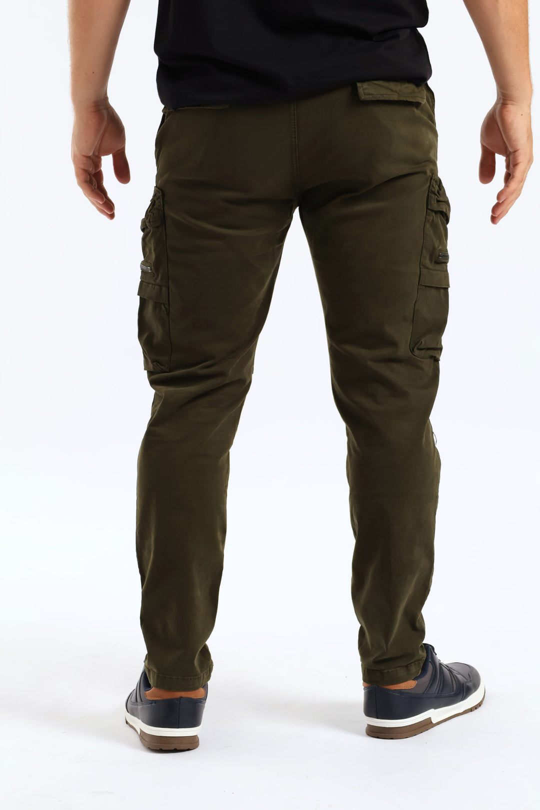Elasticated Cargo Pant - Olive