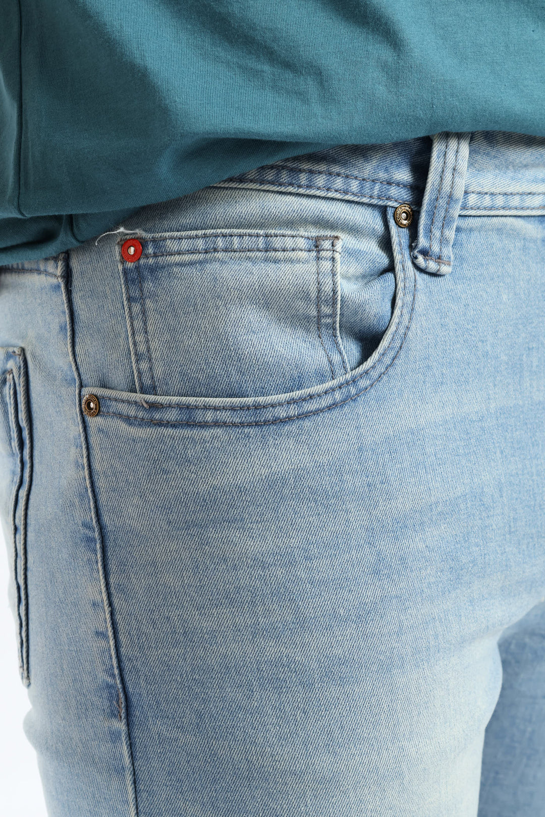 Blasted Slim Denim - Light Wash