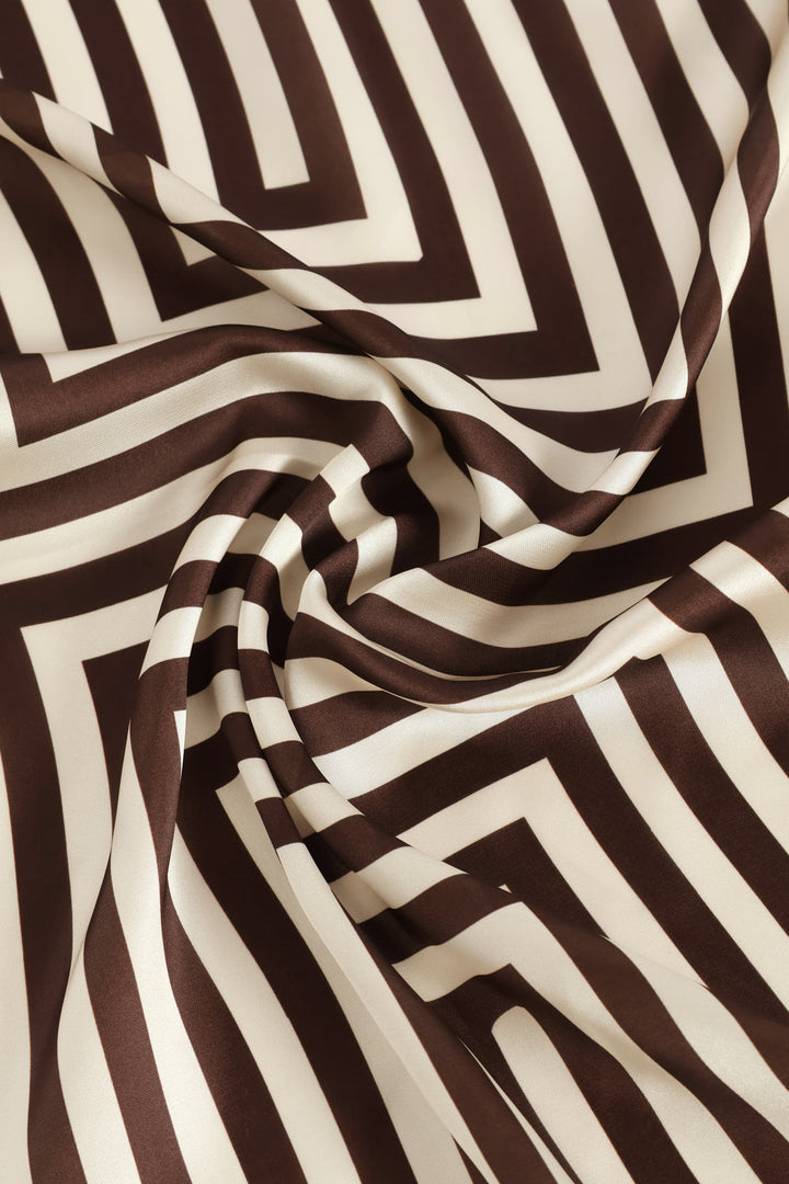 Illusion Maze Print Scarf