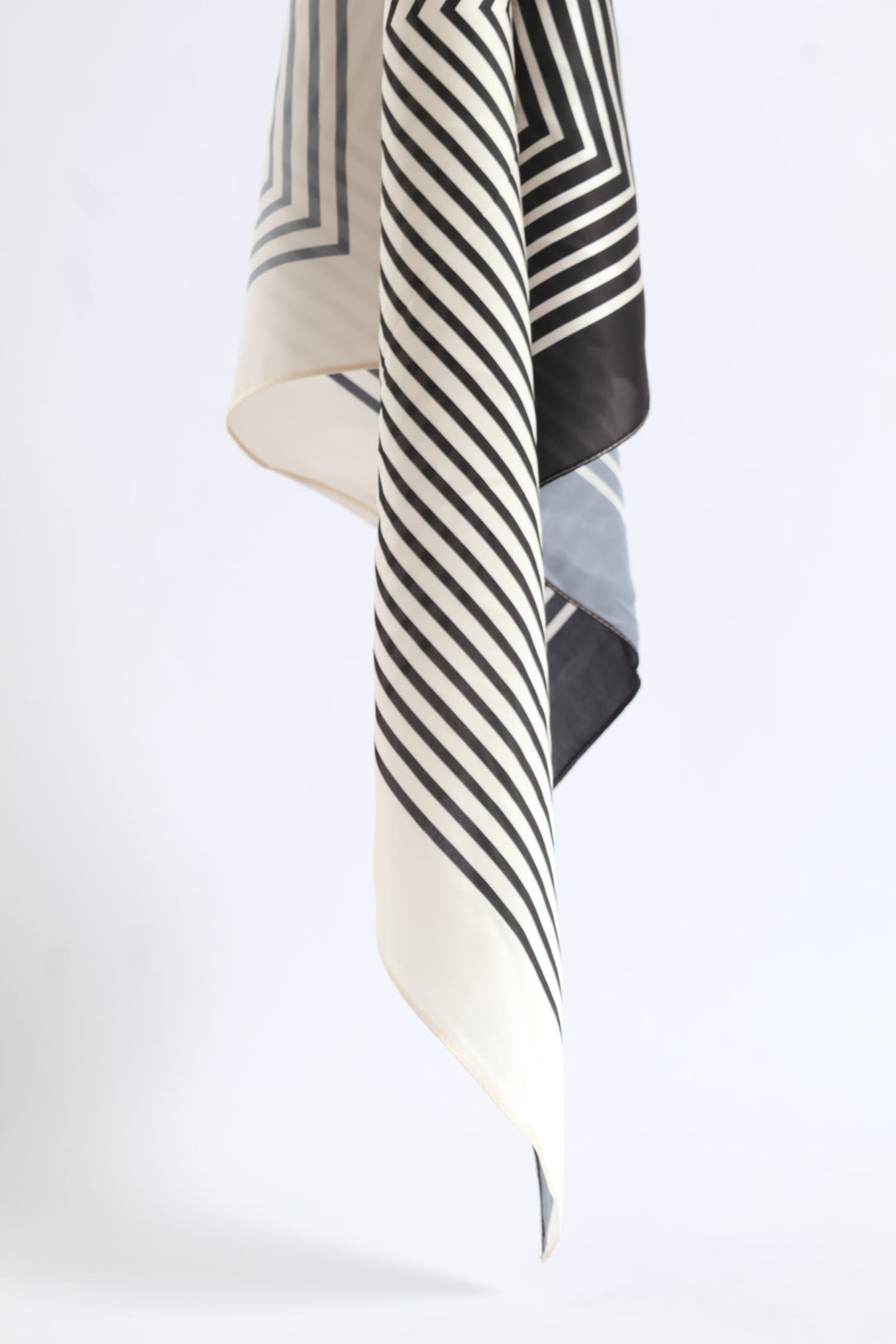 Silk Touch Triangle Lines Scarf - Camel