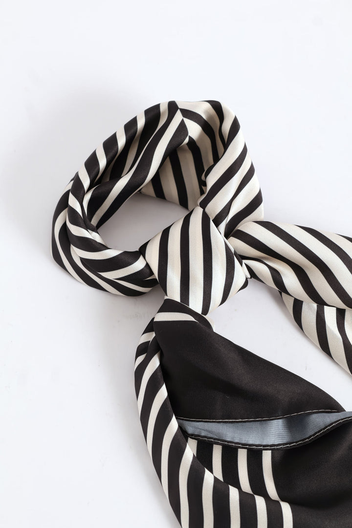 Silk Touch Triangle Lines Scarf - Camel