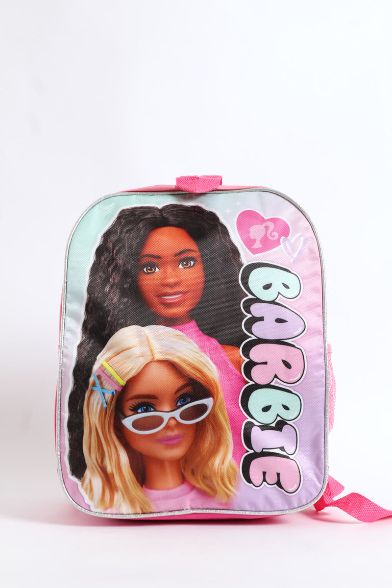 Pre-Girls Barbie Double Sided Backpack - Pink