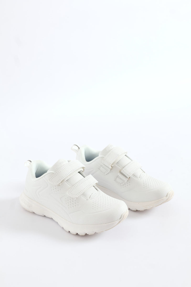 Pre-Kids Back To School Velcro Trainer - White