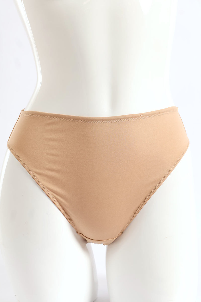 2 Pack Hi-Cut Panties - Mocha/Black