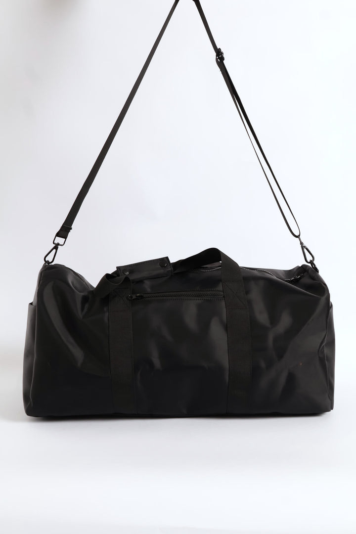 Rubberised Travel Bag - Black