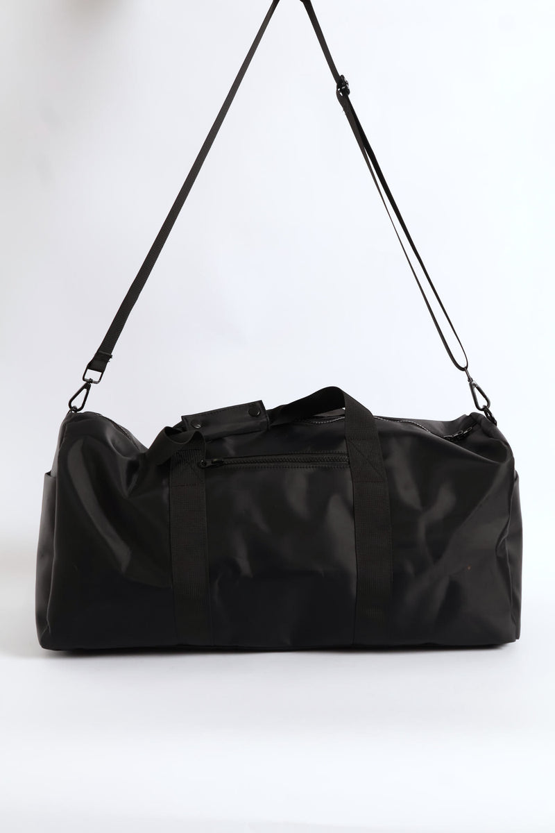 Rubberised Travel Bag - Black