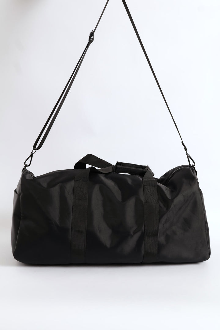 Rubberised Travel Bag - Black