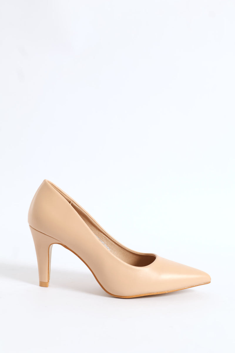 Neoprene Mid Court Heel - Natural