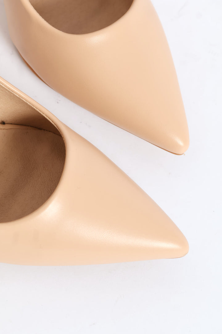 Neoprene Mid Court Heel - Natural