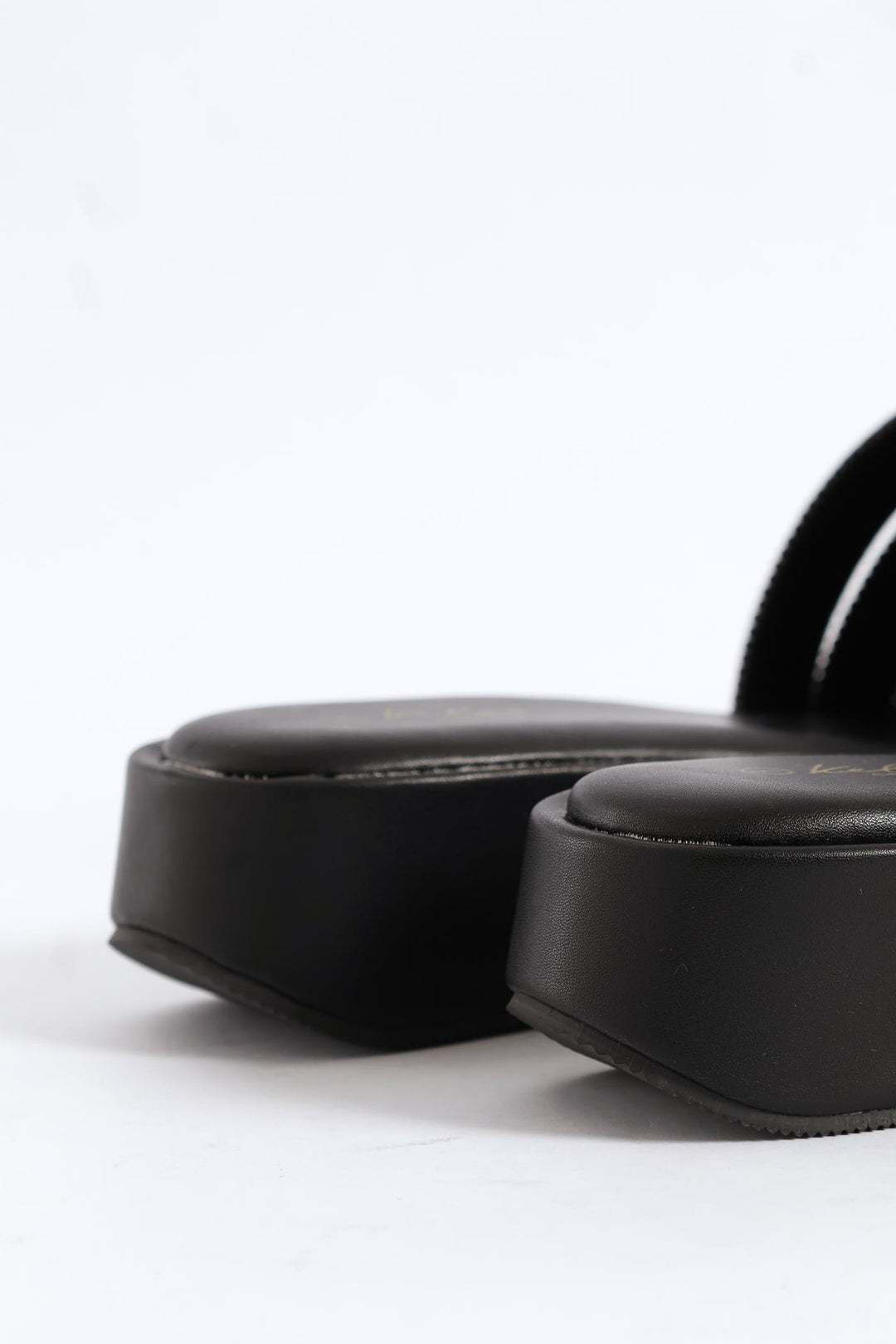 Diamante Strap Sandal - Black