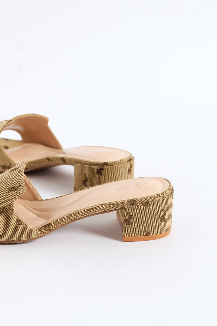 Block Mule Heel - Stone