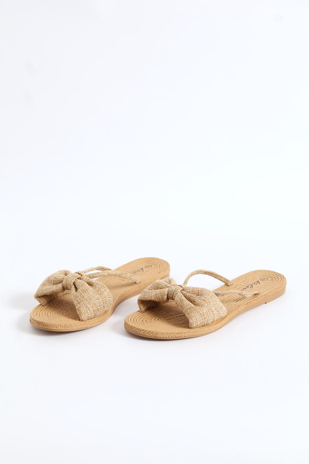 Bow Detail Sandal - Natural