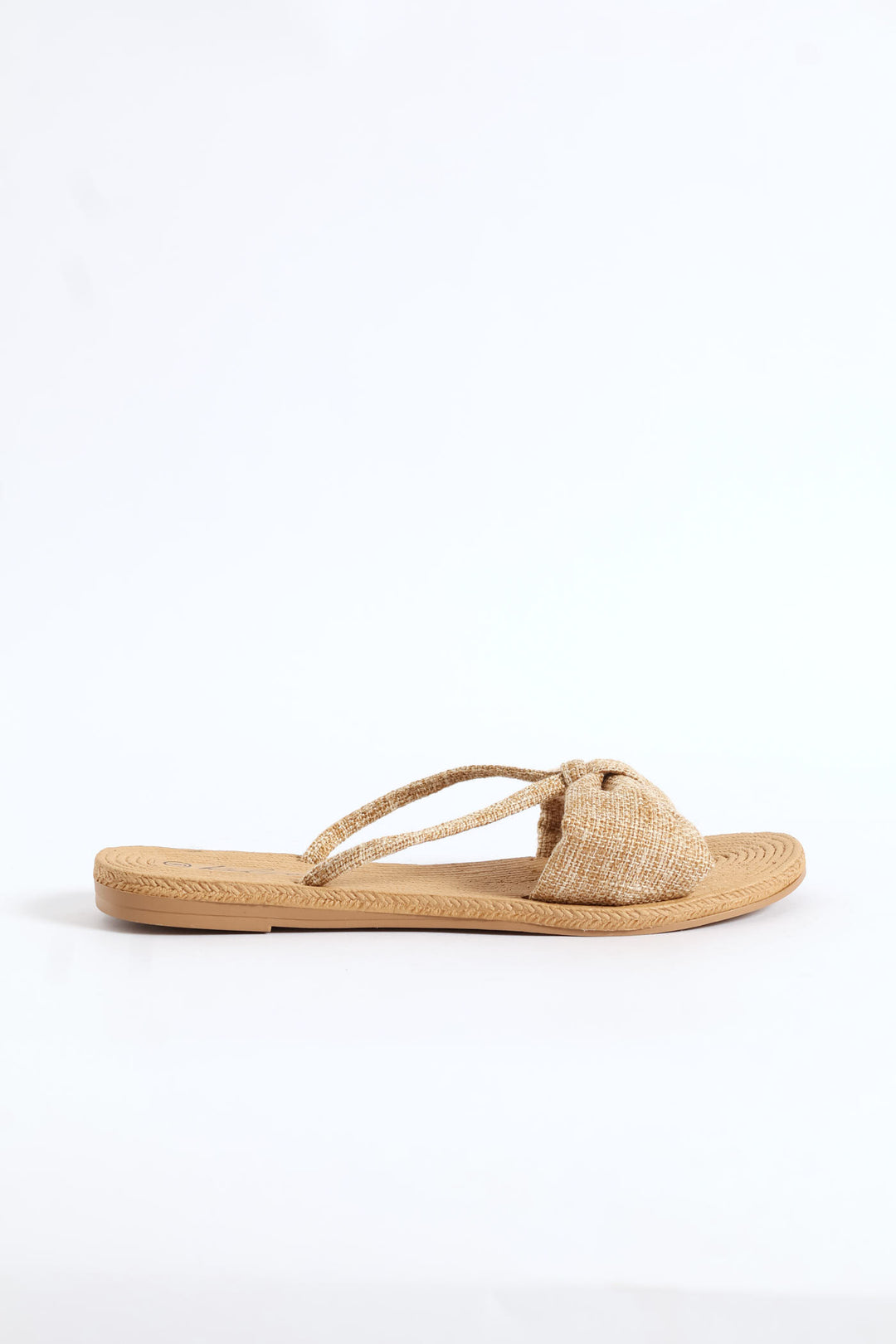 Bow Detail Sandal - Natural
