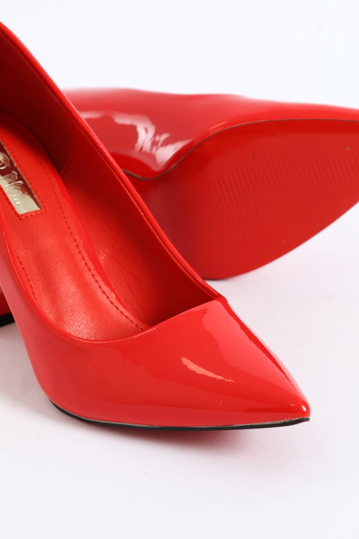 Block Heel - Red
