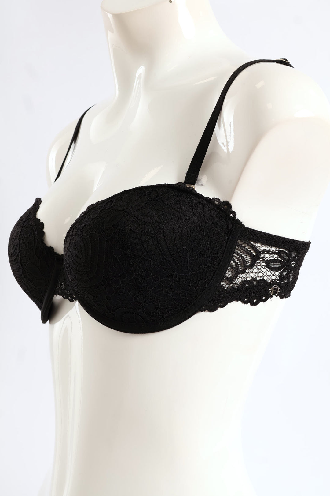 2 Pack Galloon Lace Multiway Bra - Black/White