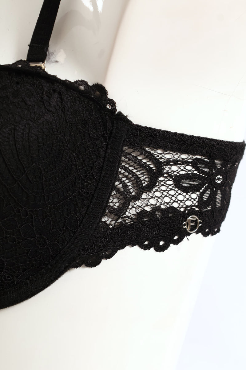 2 Pack Galloon Lace Multiway Bra - Black/White