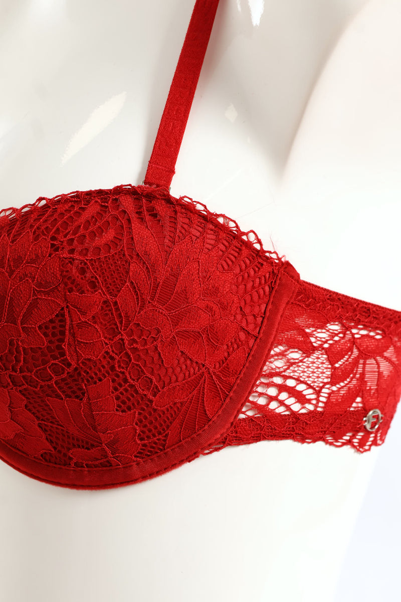 2 Pack Galloon Lace Multiway Bra - Red/Black