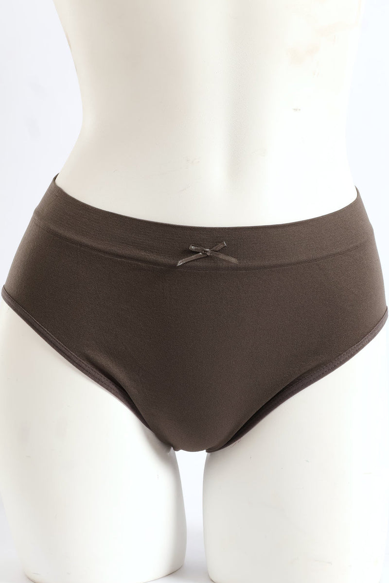 3 Pack Seamless Hi-Cut Panties - Blue/Navy/Charcoal