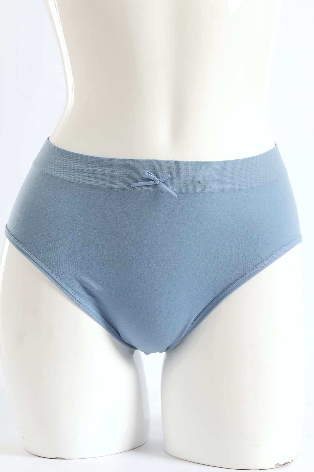 3 Pack Seamless Hi-Cut Panties - Blue/Navy/Charcoal