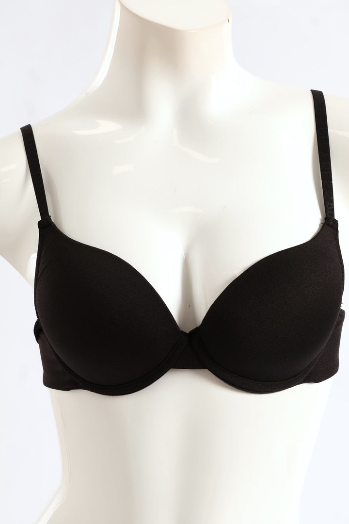 3 Pack T-Shirt Bras - Black/Mocha/White
