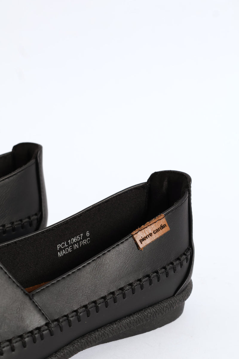 Stitched Detail Loafer - Black