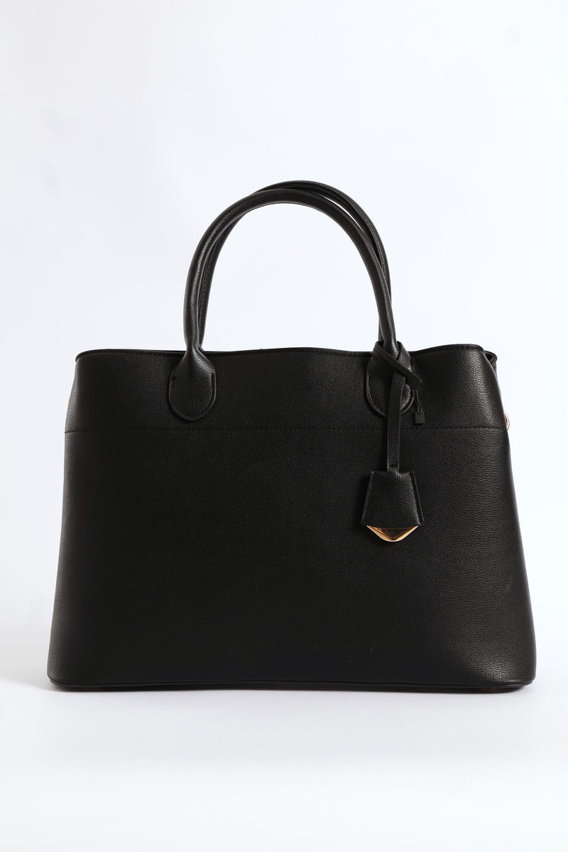 Multi Compartment Tote Bag - Black
