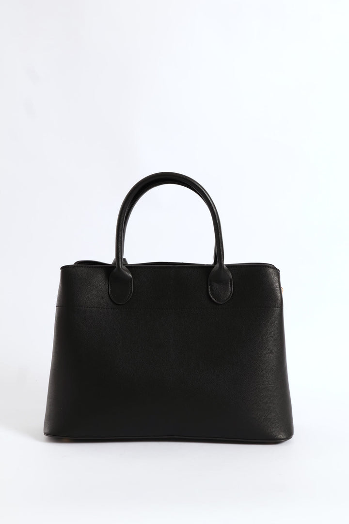 Multi Compartment Tote Bag - Black