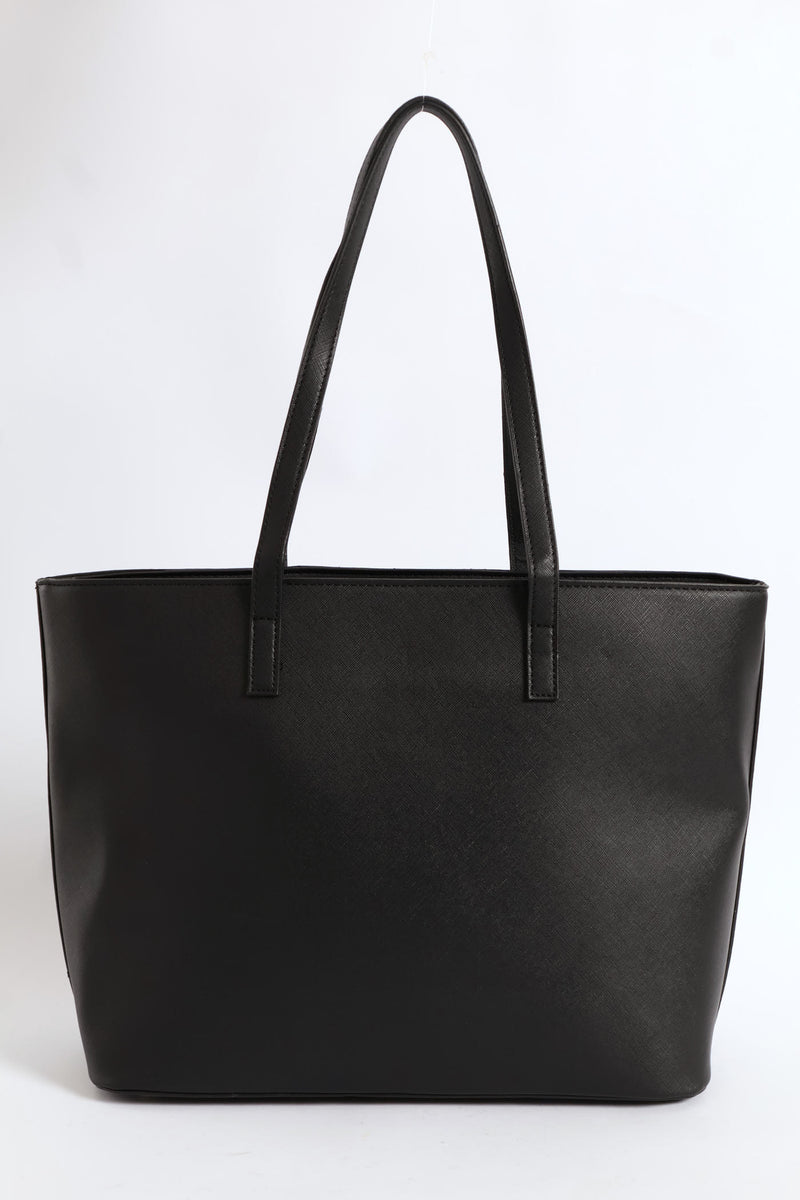 Gold Stud Shopper - Black