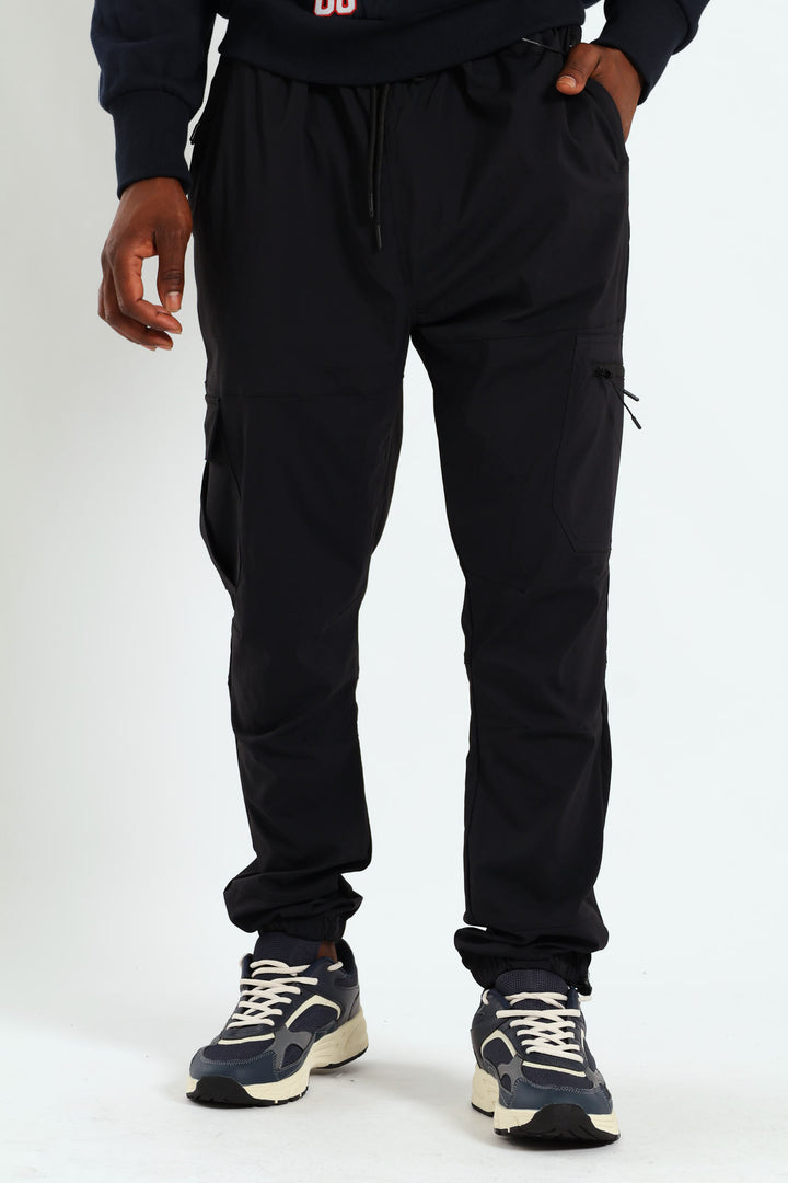 Technical Cargo Utility Jogger - Black