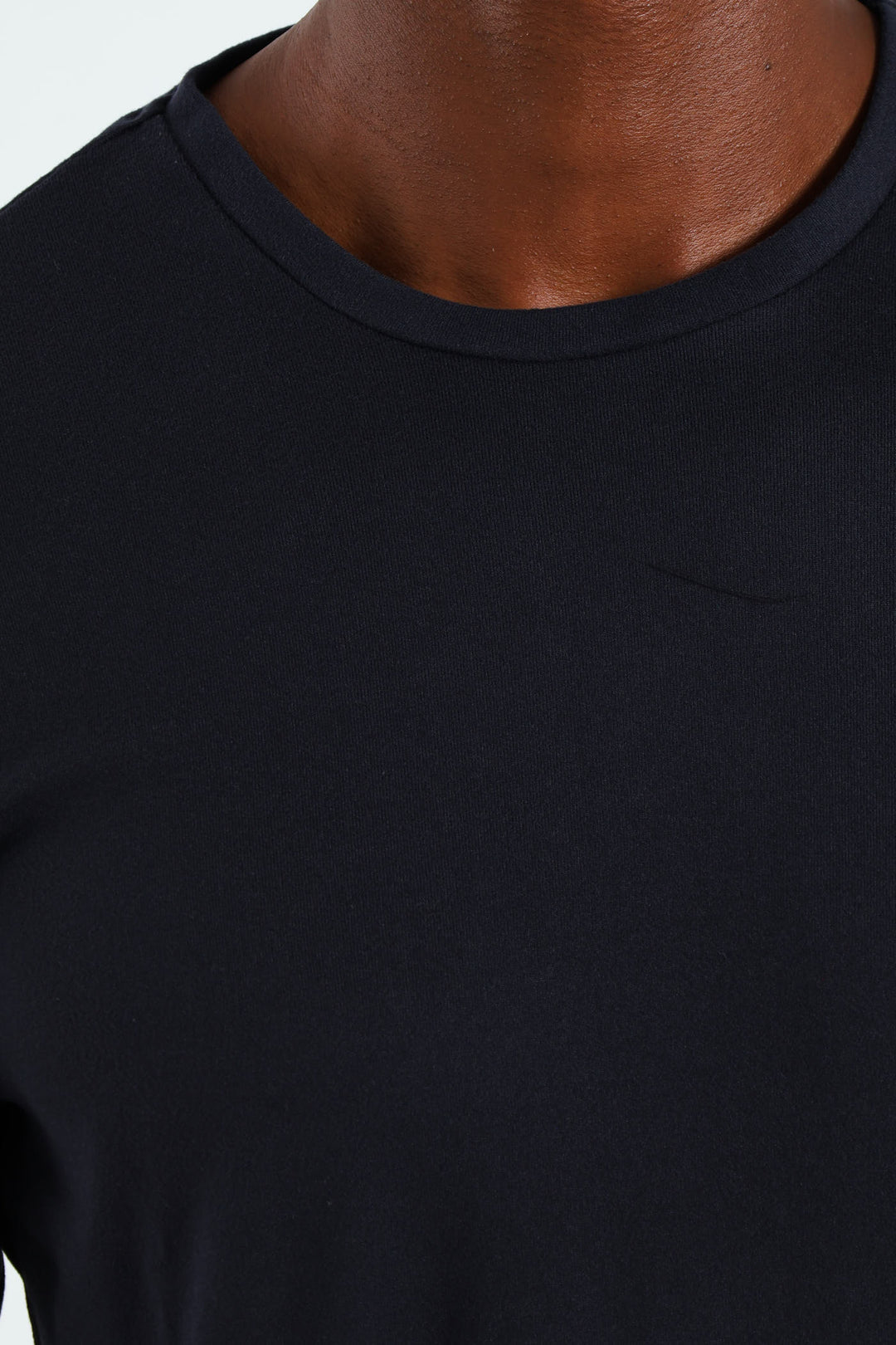 Long Sleeve Interlock Top - Navy