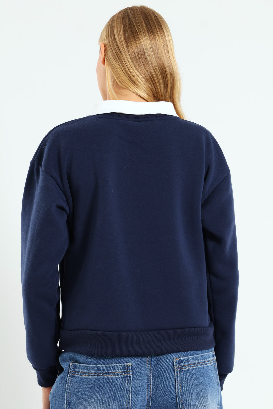 Destination Collar Sweater - Navy
