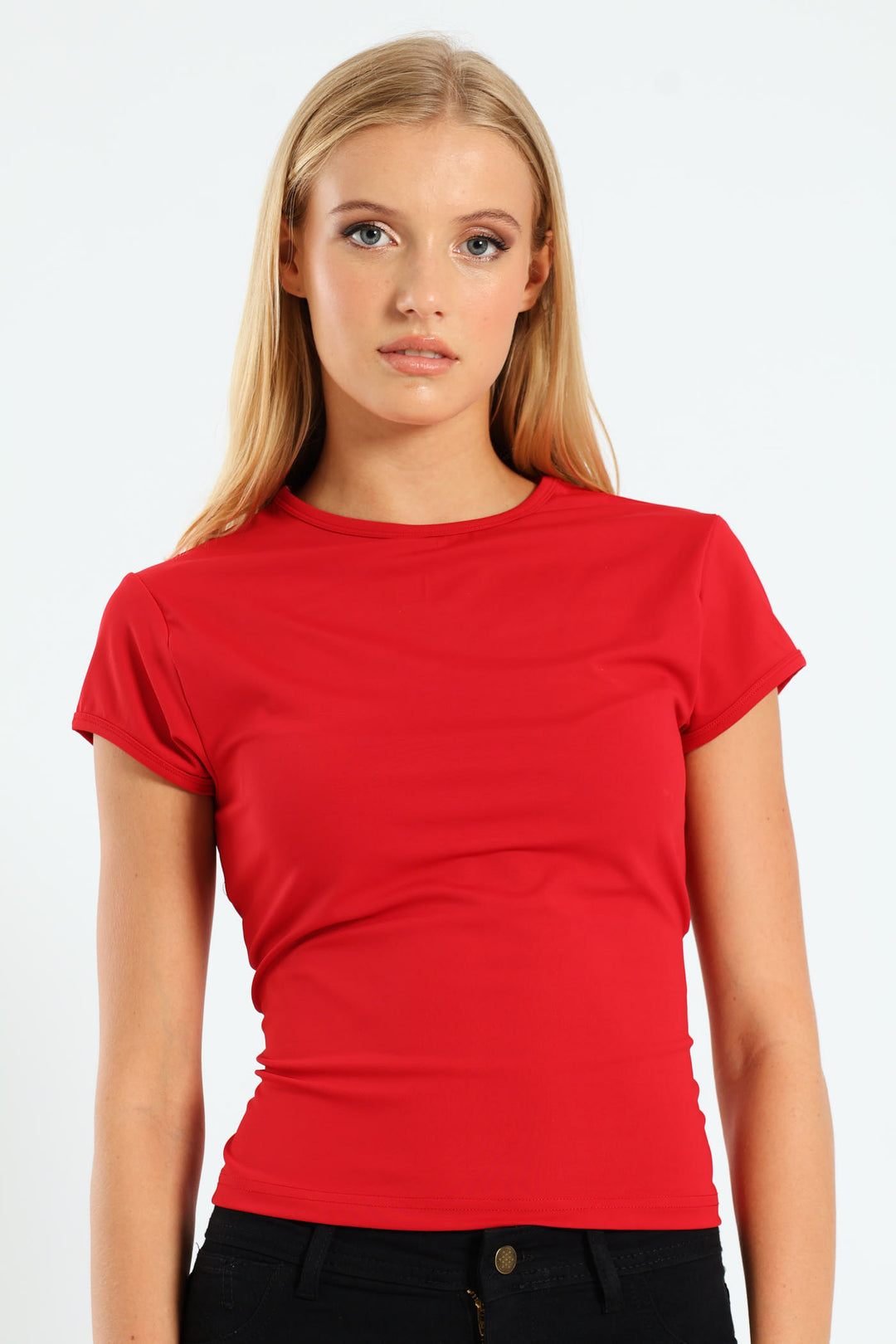 Skin Tight Basic Tee - Red