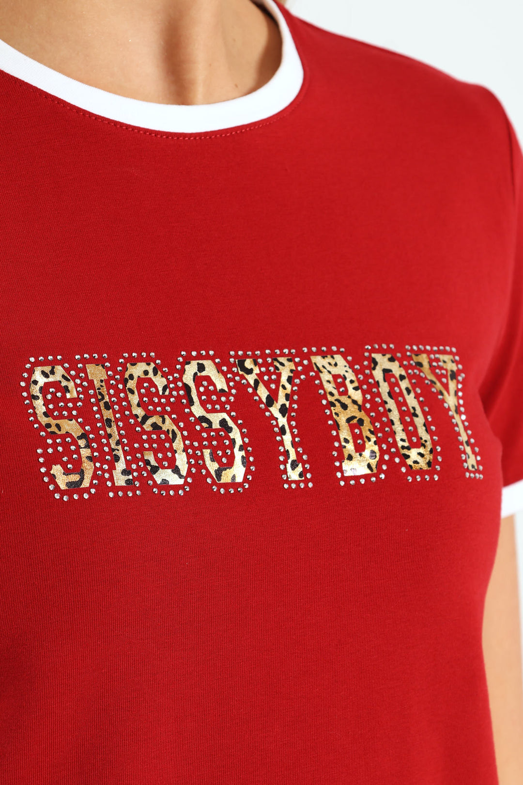 Multi-Technique Logo Top With Contrast Binding - Red