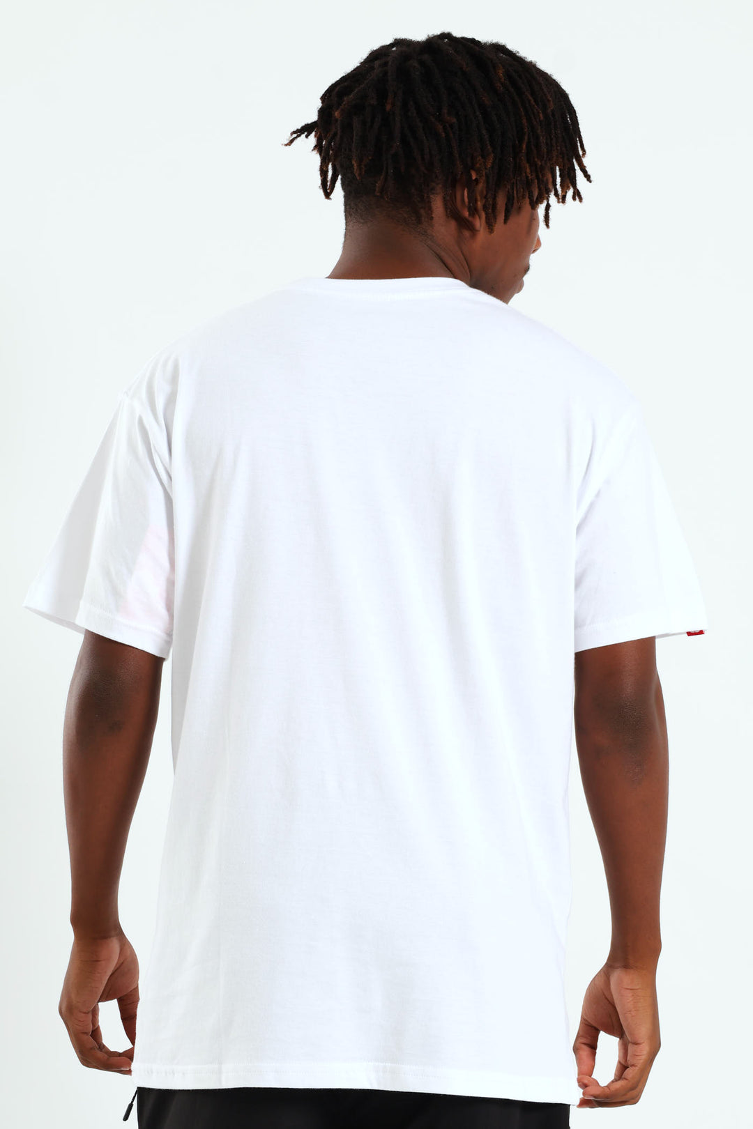 Box Script Tee - White