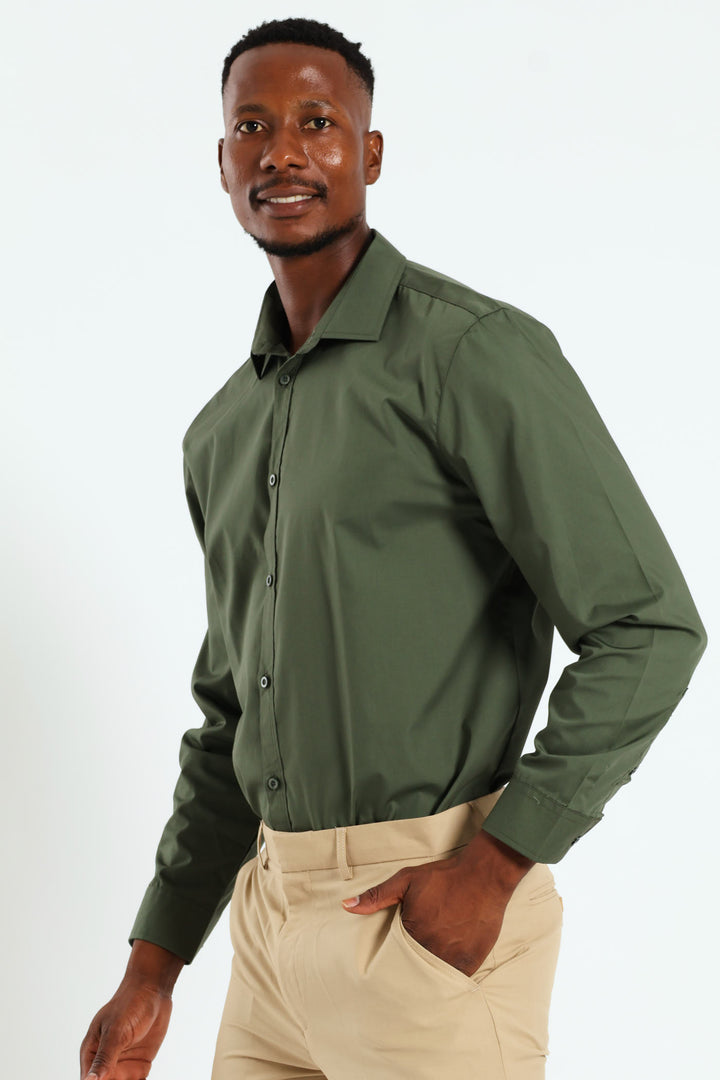 Easy Care Shirt - Fatigue