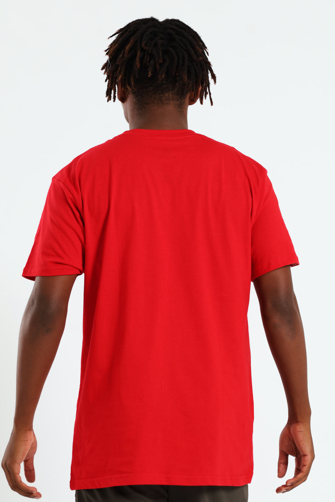 Box Script Tee - Red