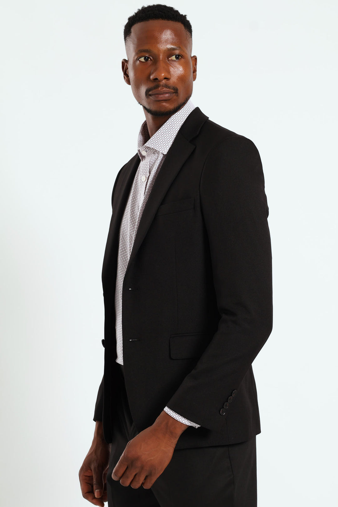 Regular Fit Essential Suit Jacket - Black