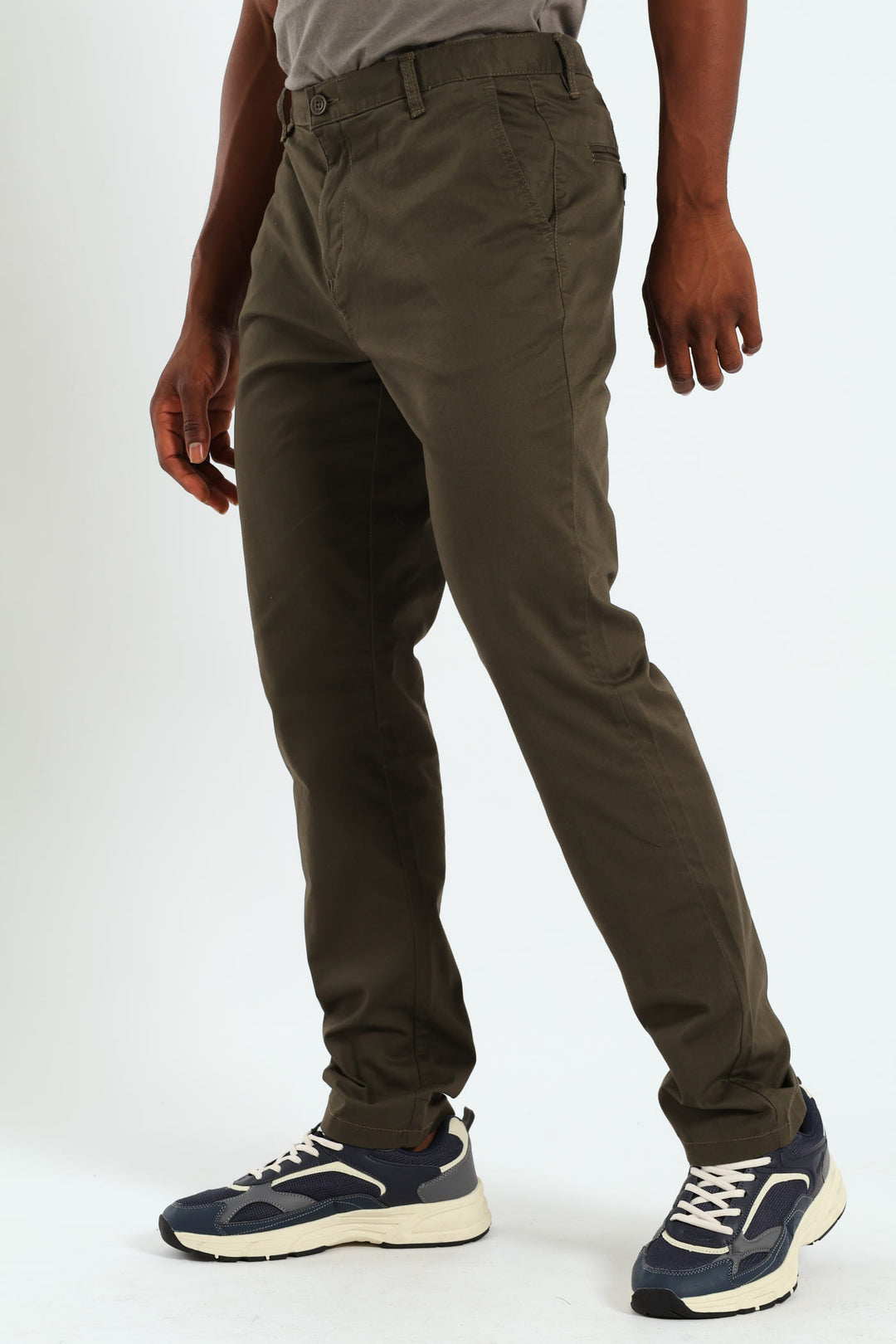Basic Straight Stretch Chino - Green