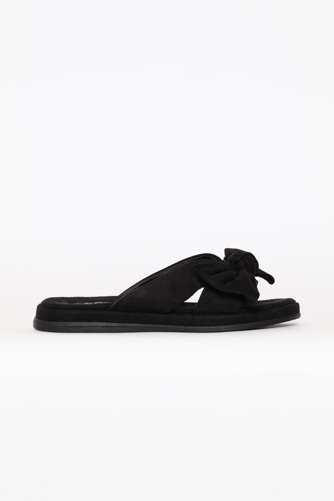Crosstrap Bow Detail Comfort Sandal - Black