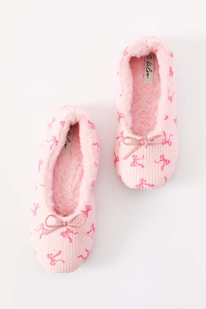Bow Detail Slipper Pump - Pink