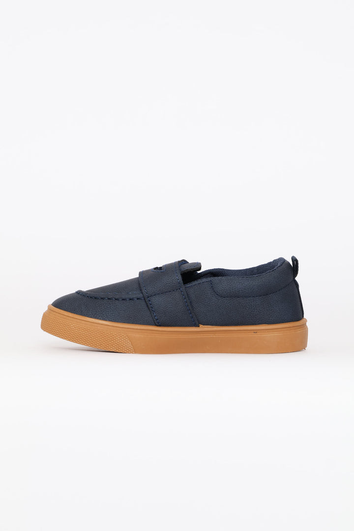 Pre-Boys Slip On Sneaker - Navy