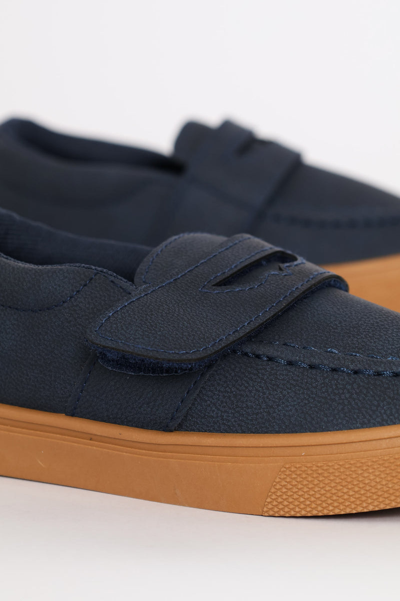Pre-Boys Slip On Sneaker - Navy