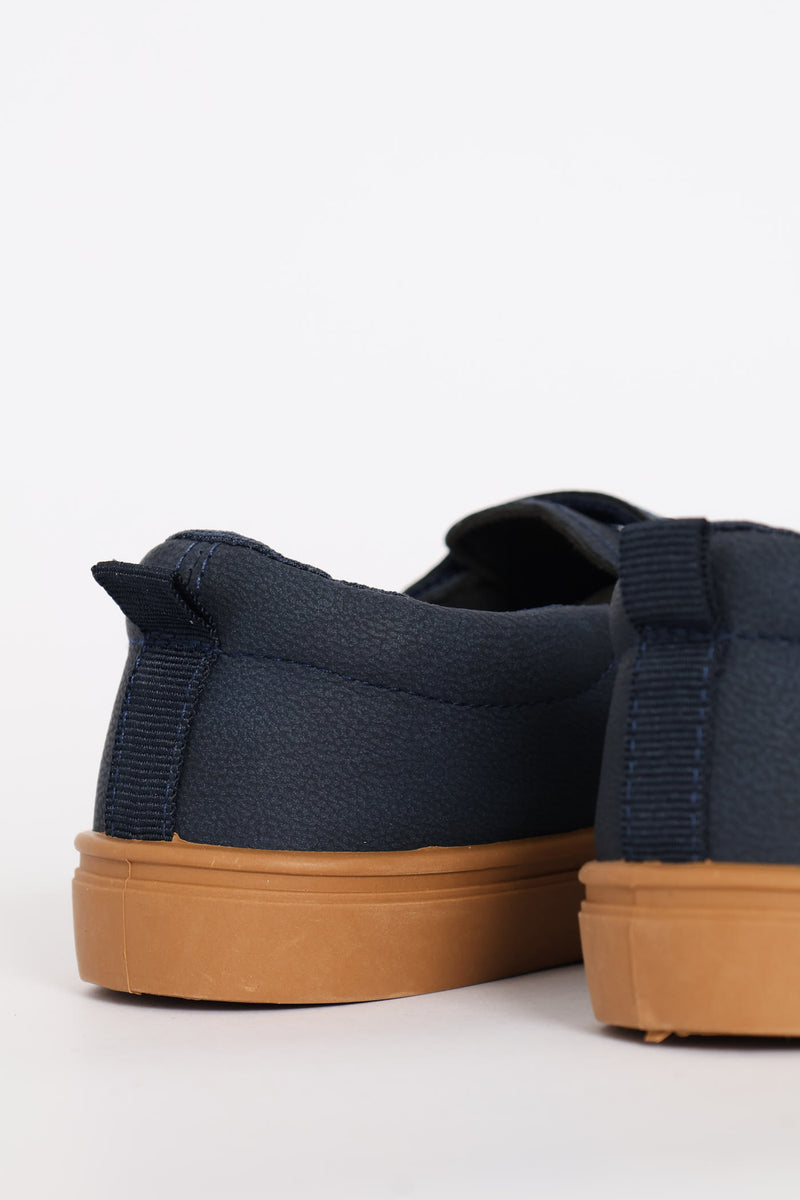 Pre-Boys Slip On Sneaker - Navy
