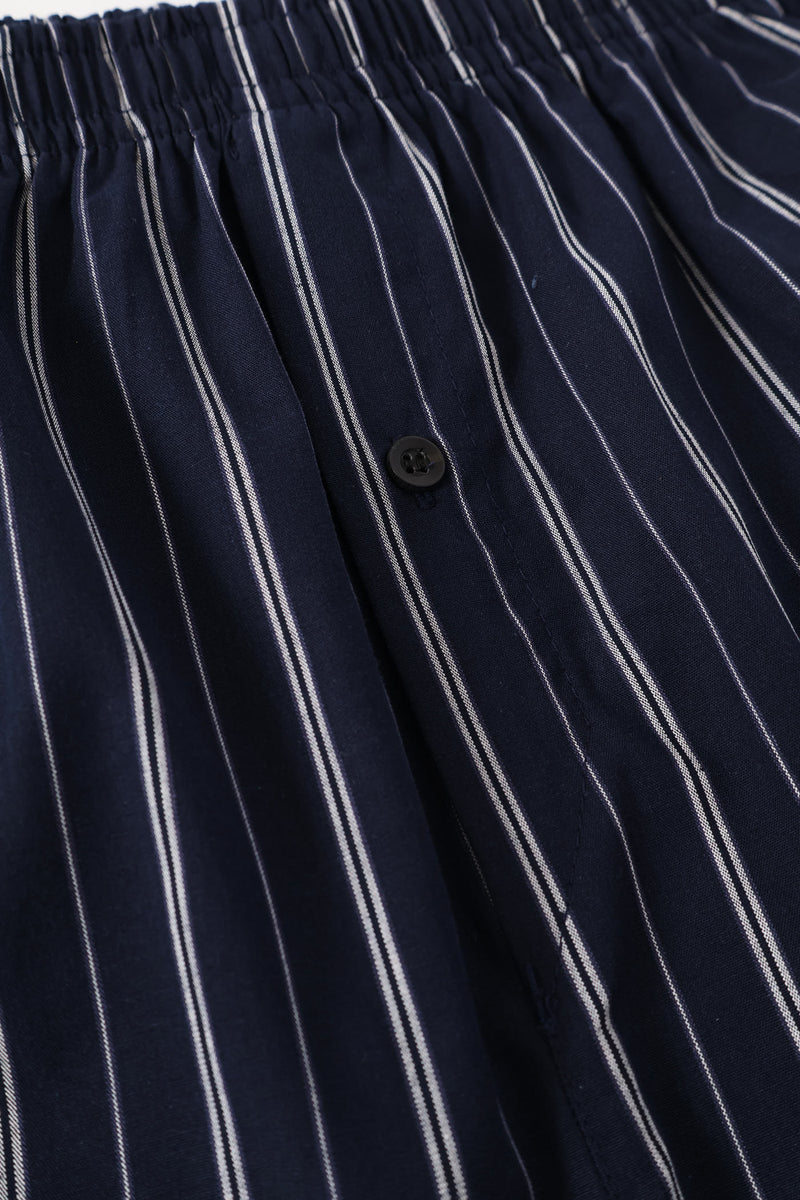 Single Stripe Boxer - Navy