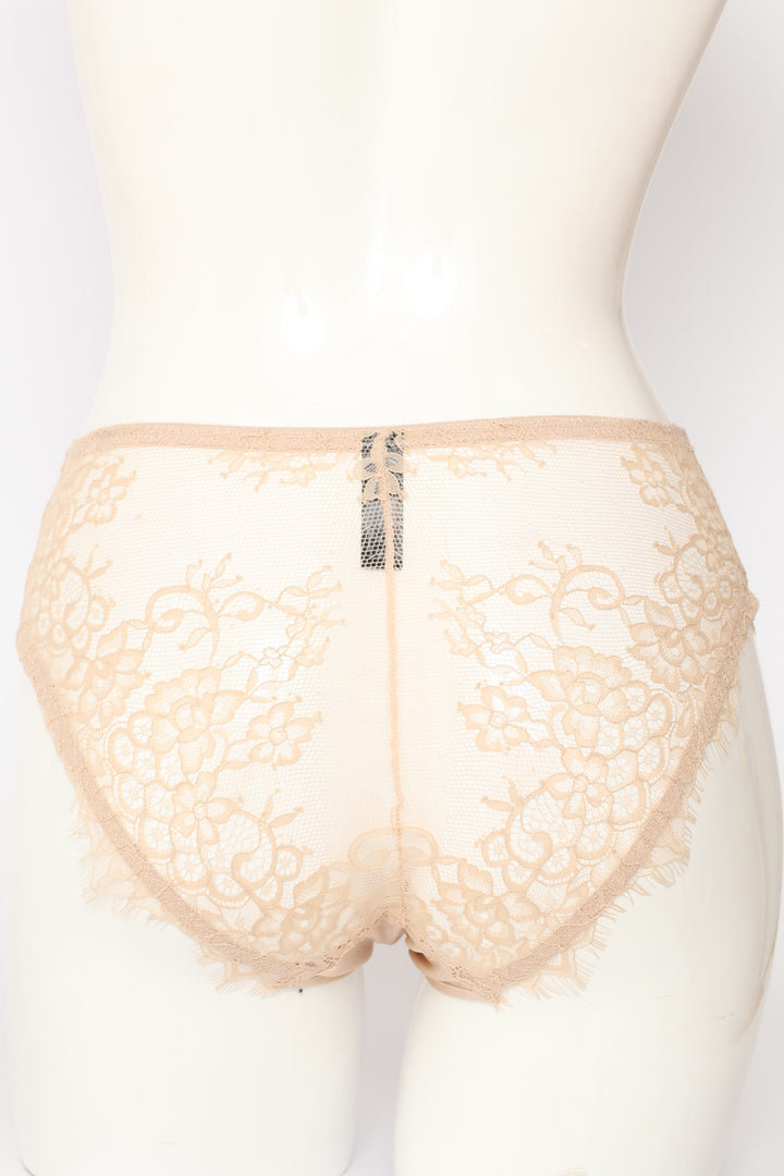 2 Pack Eyelash Lace & Microfibre Midi Panties - Multi
